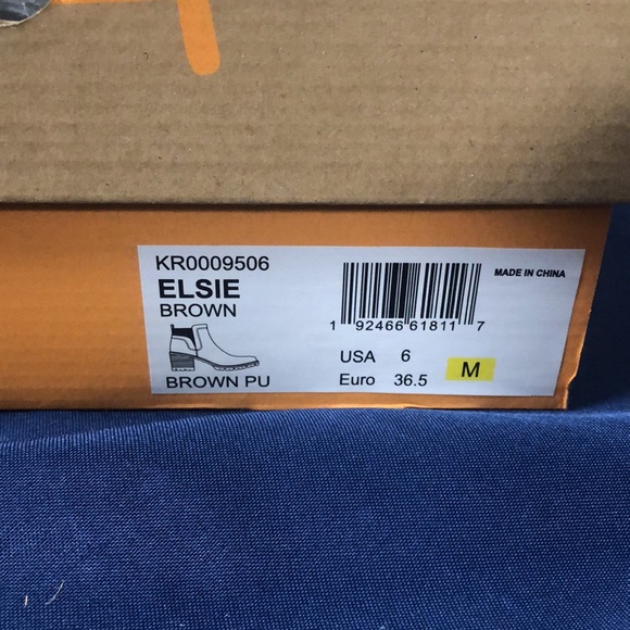 COPY - Korks Elsie brown ankle boots New with box size 8.5, - Picture 6 of 7